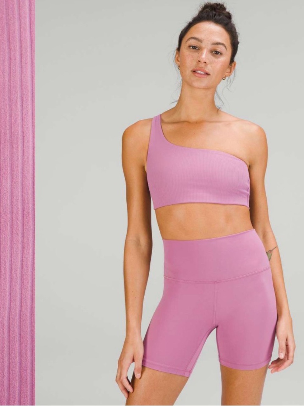 Lululemon Ribbed Nulu Asymmetrical Yoga Bra *Light Support, A/B Cup